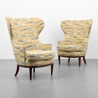 Pair of Wingback Chairs, Manner of Paolo Buffa - Sold for $1,187 on 11-09-2019 (Lot 361).jpg